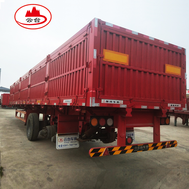 Factory supplier 50T hydraulic rear dump semi tailer with reinforced chassis