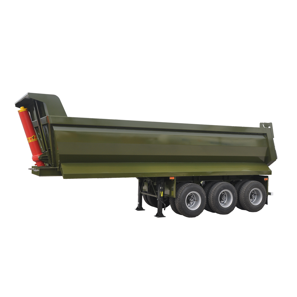 3 Axles Rear tripper truck semi trailer dump tailer for hot sale in Vietnam