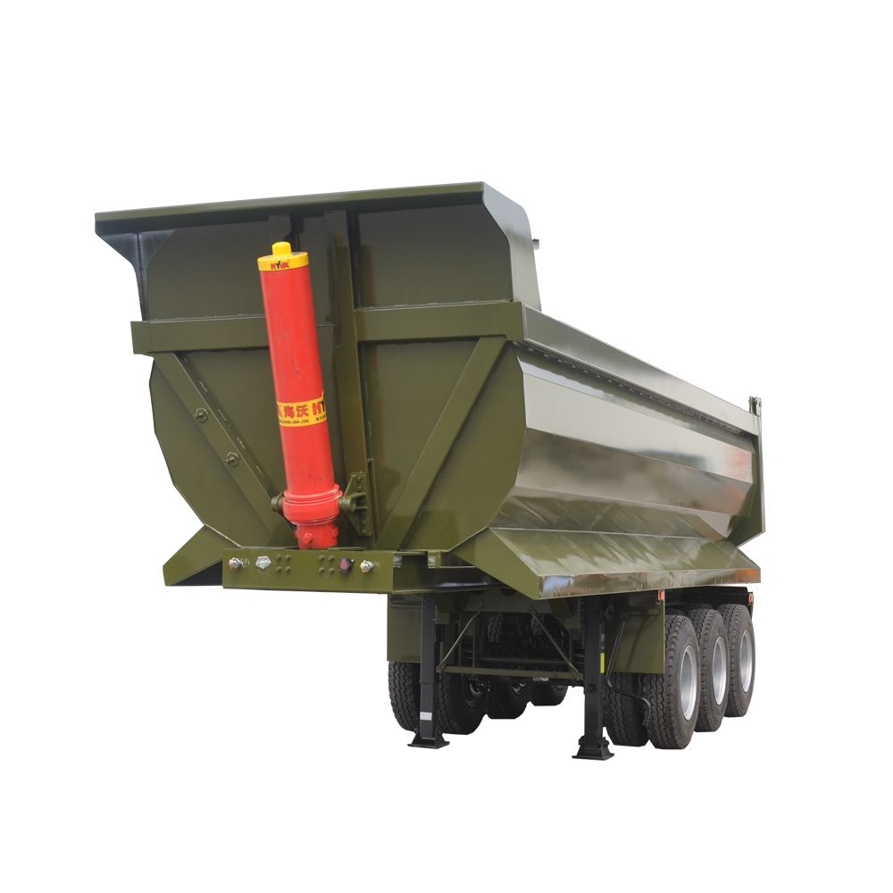3 Axles Rear tripper truck semi trailer dump tailer for hot sale in Vietnam
